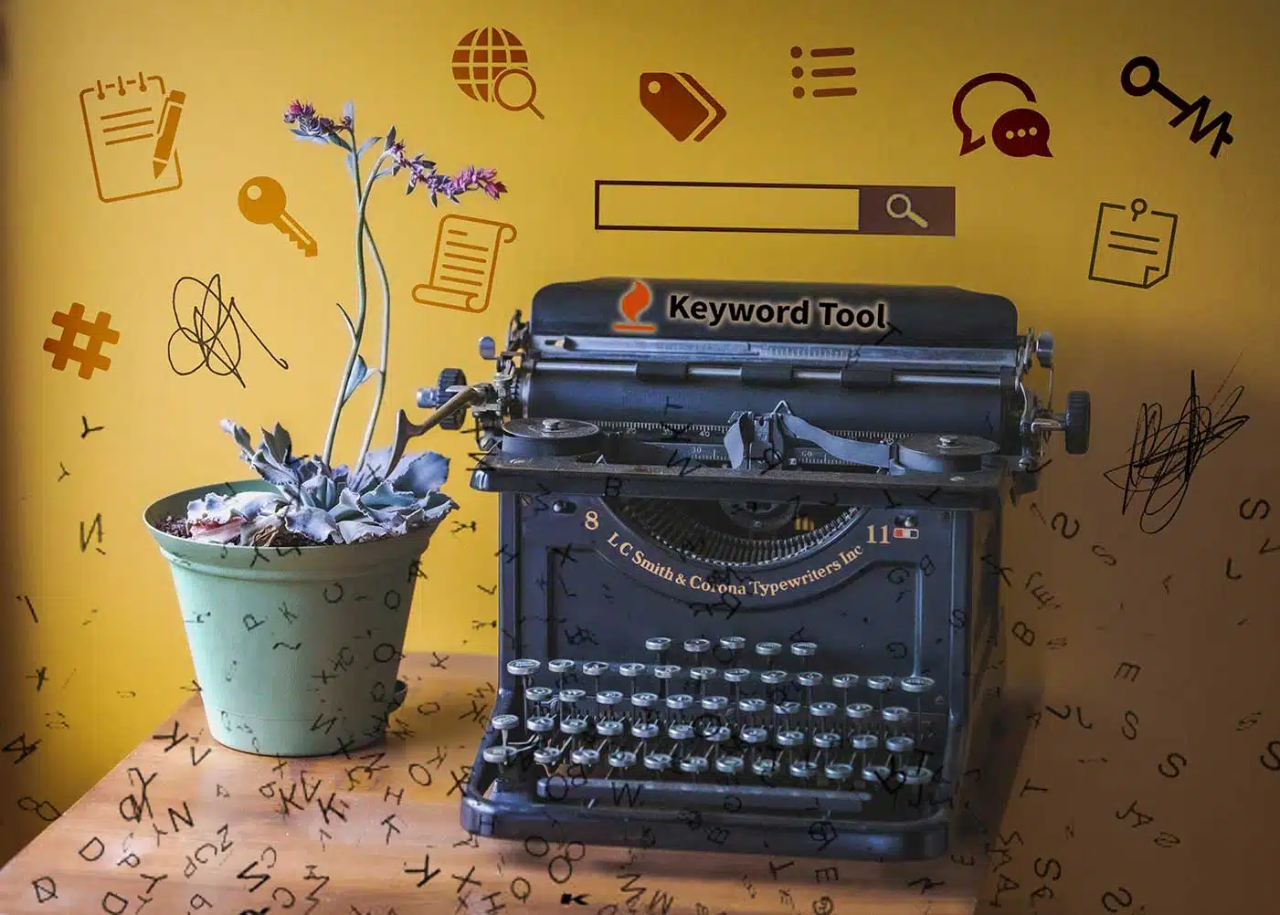 typewriter-with-title-keyword-tool